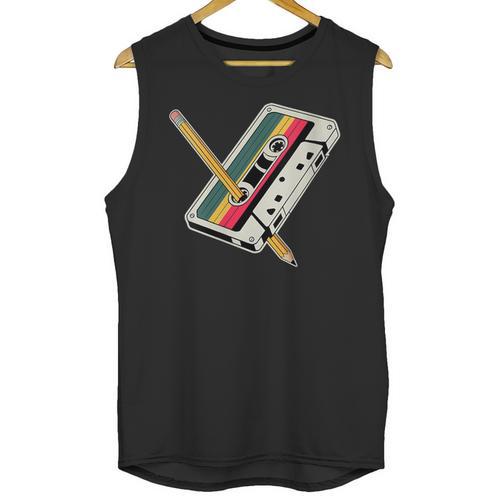 Cassette 90s Costume Party Nostalgia Unisex Tank Top - Figerry