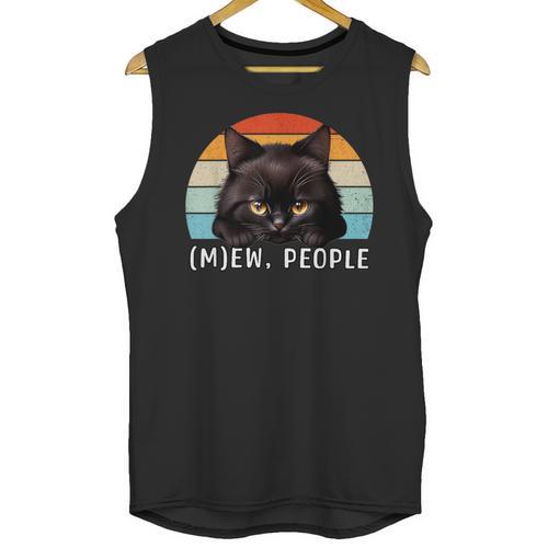 Cat Pun Introvert Anti Social Ew People Kitty Unisex Tank Top - Raresse