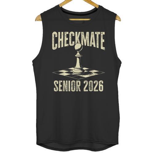 Checkmate Senior 2026 Chess Piece Class Of 2026 Graduation Unisex Tank Top - Best Gift Smart