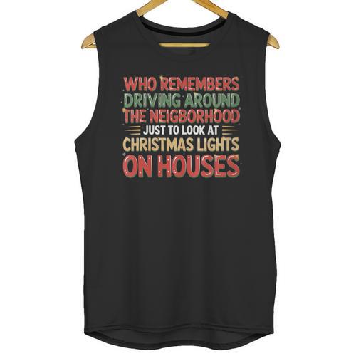 Christmas Lights Nostalgia – Holiday Memory Christmas Spirit Unisex Tank Top - Figerry