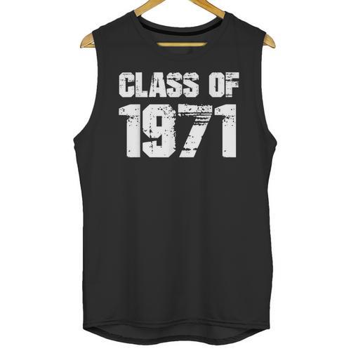 Class Of 1971 High School College Graduation Reunion T-Shirt Unisex Tank Top - Best Gift Smart