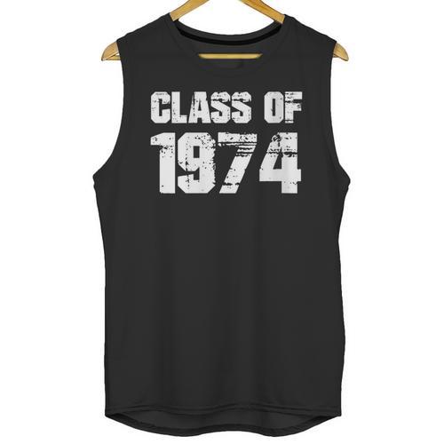 Class Of 1974 High School College Graduation Reunion Unisex Tank Top - Best Gift Smart