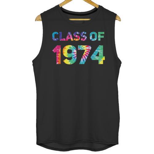 Class Of 1974 School Reunion College Highschool Graduation Unisex Tank Top - Best Gift Smart