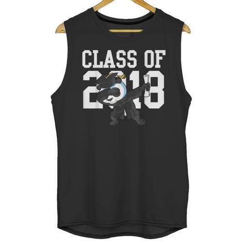 Class Of 2018 Graduation Dabbing Panda Bear Unisex Tank Top - Best Gift Smart