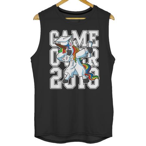 Class Of 2018 Graduation Dabbing Unicorn Shirt Unisex Tank Top - Best Gift Smart