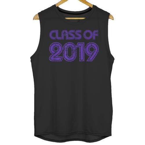 Class Of 2019 High School Graduation Purple Senior Unisex Tank Top - Best Gift Smart