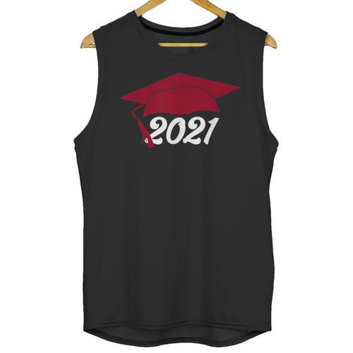 Class Of 2021 Burgundy Regalia Graduation Unisex Tank Top - Best Gift Smart