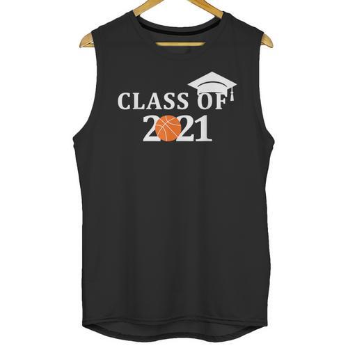 Class Of 2021 Graduation Him Her Basketball Pullover Unisex Tank Top - Best Gift Smart