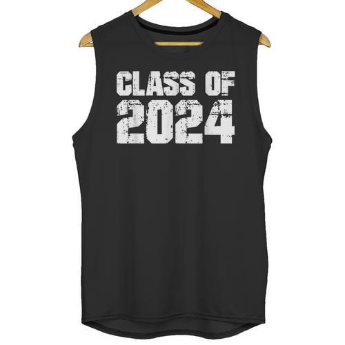 Class Of 2024 High School College Graduation Reunion T-Shirt Unisex Tank Top - Best Gift Smart