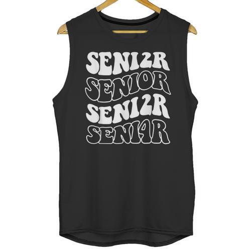 Class Of 2024 High School Senior Graduation Groovy Wave Unisex Tank Top - Best Gift Smart