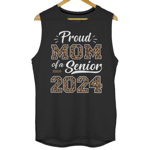 Class Of 2024 Proud Mom Of Senior Class 24 Graduation Unisex Tank Top - Best Gift Smart