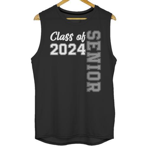 Class Of 2024 Senior 24 Shirt High School Graduation Party Unisex Tank Top - Best Gift Smart
