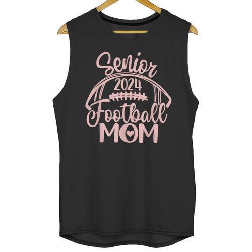 Class Of 2024 Senior Football Graduation Mom Unisex Tank Top - Best Gift Smart