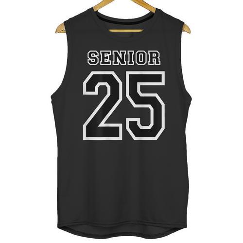 Class Of 2025 High School Senior 25 On Back Graduation Unisex Tank Top - Best Gift Smart