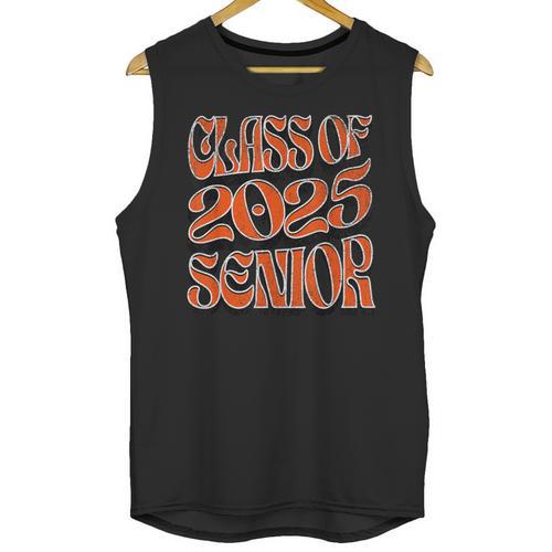 Class Of 2025 Senior Orange And Student Graduation Unisex Tank Top - Best Gift Smart