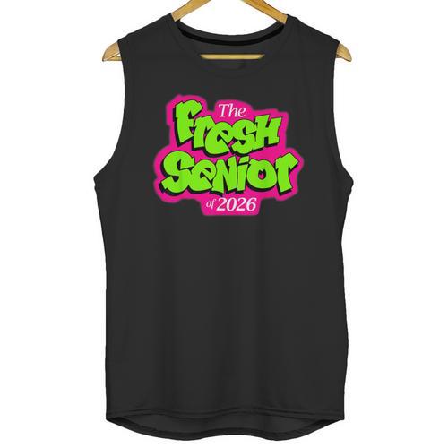Class Of 2026 Fresh Senior 90s TV Style Retro Graduation Unisex Tank Top - Best Gift Smart