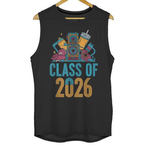 Class Of 2026 Retro Graduation Memory Nostalgia For Seniors Unisex Tank Top - Figerry