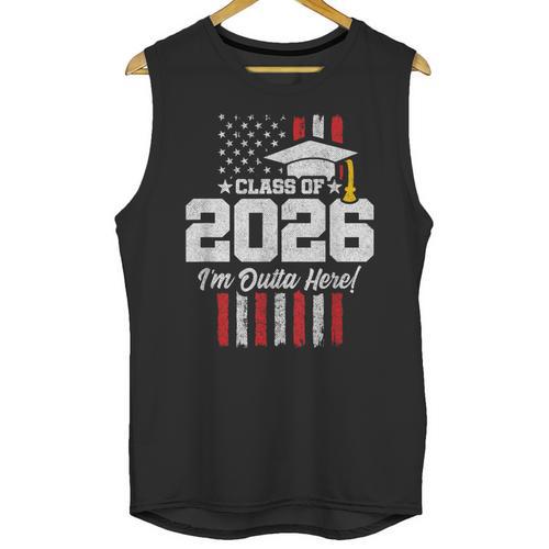 Class Of 2026 Senior Graduation American Flag Senior 2026 Unisex Tank Top - Best Gift Smart