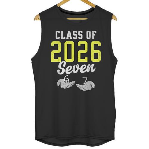 Class Of 2026 Six Seven Senior Yellow Graduation 6 7 Unisex Tank Top - Best Gift Smart