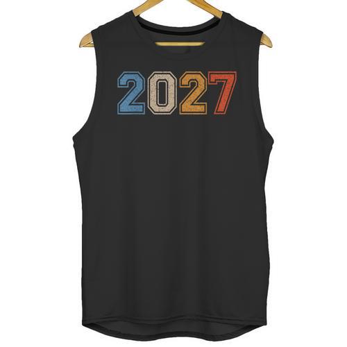 Class Of 2027 Graduate Shirts For Men Women Graduation Retro Unisex Tank Top - Best Gift Smart