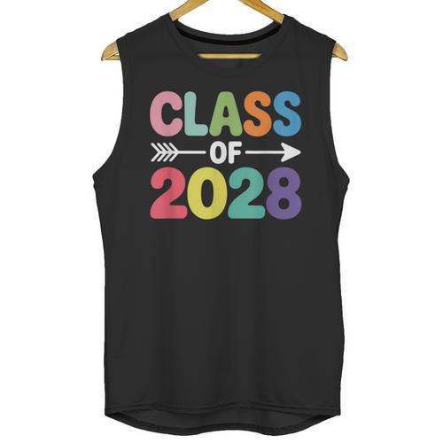 Class Of 2028 Colorful Graduation Unisex Tank Top - Best Gift Smart