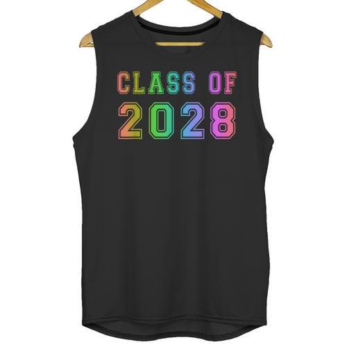 Class Of 2028 High School Graduation Date Graduate T Shirt Unisex Tank Top - Best Gift Smart