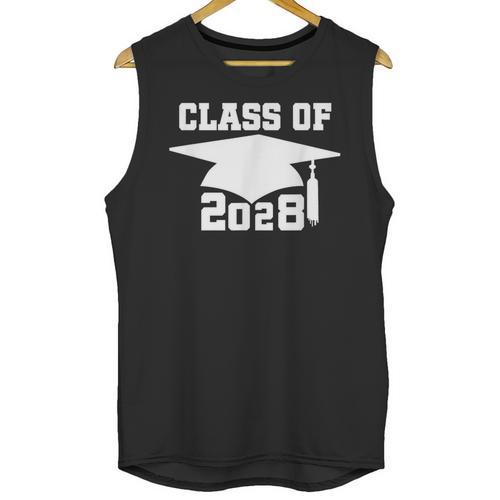 Class Of 2028 T-Shirt School Graduation Pride Tee Unisex Tank Top - Best Gift Smart