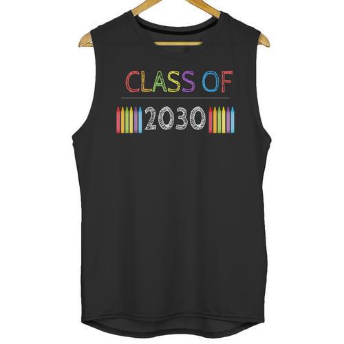 Class Of 2030 Graduation Shirt Men Women Boys Girls Cute Unisex Tank Top - Best Gift Smart