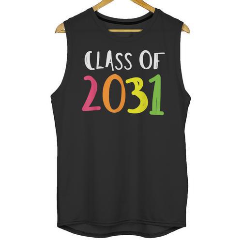 Class Of 2031 Kindergarten Graduation Back To School T-Shirt Unisex Tank Top - Best Gift Smart