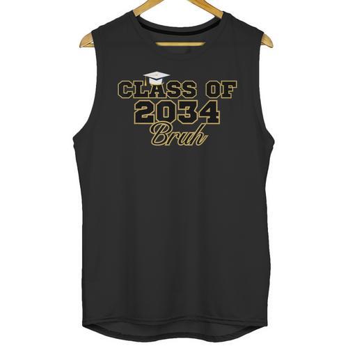 Class Of 2034 Senior 2034 Graduation Bruh Unisex Tank Top - Best Gift Smart