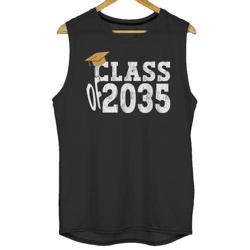 Class Of 2035 Grow With Me Boy Girl First Day Of Graduation Unisex Tank Top - Best Gift Smart