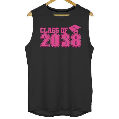 Class Of 2038 Pink Girls Growing Up School Memory Graduation Unisex Tank Top - Best Gift Smart