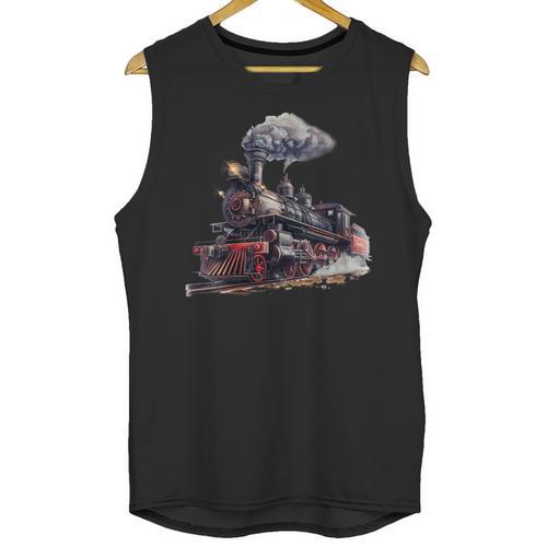 Classic Steam Train Enthusiasts Nostalgia For Train Lovers Unisex Tank Top - Figerry