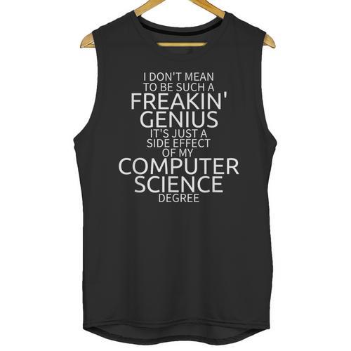 Computer Science Shirt Degree Genius Graduation Unisex Tank Top - Best Gift Smart