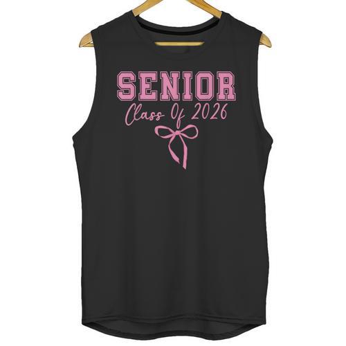 Coquette Senior 2026 Class Of 2026 Pink Bow Graduation 2026 Unisex Tank Top - Best Gift Smart