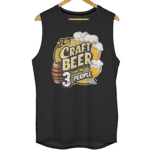 Craft Beer Lover Introverted & Hoppy Unisex Tank Top - Raresse