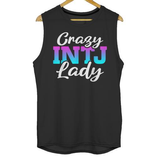Crazy INTJ Lady Introvert Personality Unisex Tank Top - Raresse