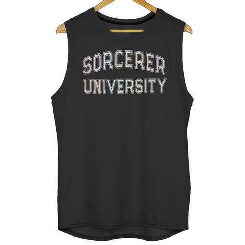 Crazy Sarcastic SORCERER UNIVERSITY Introvert Anti Social Unisex Tank Top - Raresse