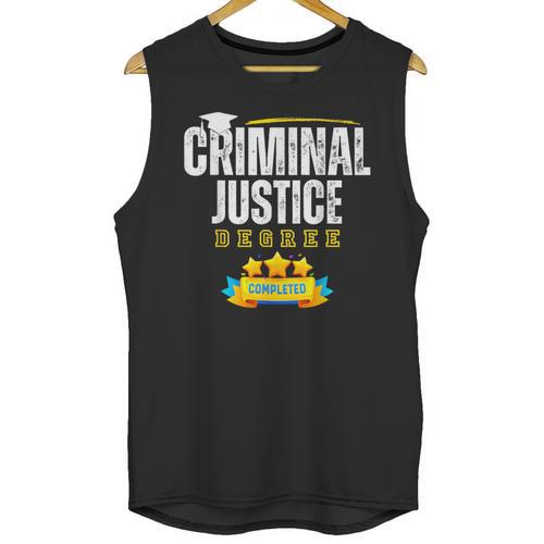 Criminal Justice Degree Graduation Senior Celebration Grad Unisex Tank Top - Best Gift Smart