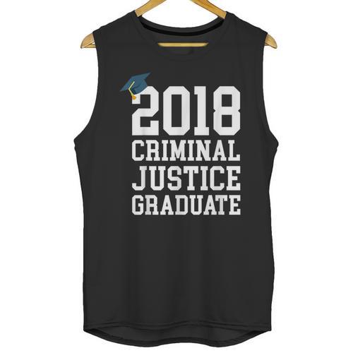 Criminal Justice Major Shirt 2018 Graduate Graduation E Unisex Tank Top - Best Gift Smart