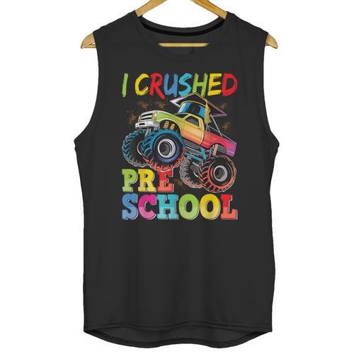 I Crushed Pre-K Monster Truck Graduation Preschool Grad 2025 Unisex Tank Top - Best Gift Smart