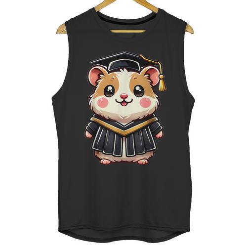 Cute Hamster Graduation Unisex Tank Top - Best Gift Smart