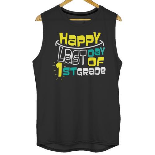 Cute Happy Last Day Of 1st Grade Shirt Kids Graduation Unisex Tank Top - Best Gift Smart