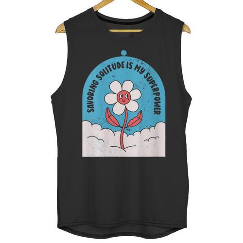 Cute Introvert Shy Teen Anti-Social Inner Strength Unisex Tank Top - Raresse