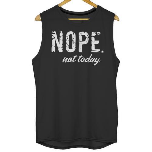 Cute Nope Not Today Casual Women Quote Introvert Unisex Tank Top - Raresse