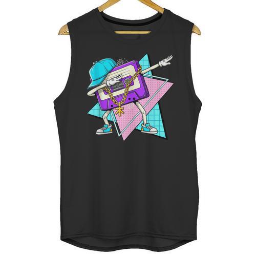 Dabbing Cassette Tape 70s 80s 80s Outfit Nostalgia Unisex Tank Top - Figerry