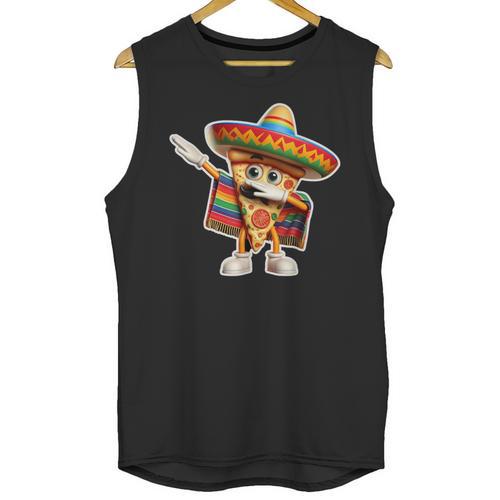 Dabbing Mexican Pizza Dance Food Lover Graduation Unisex Tank Top - Best Gift Smart