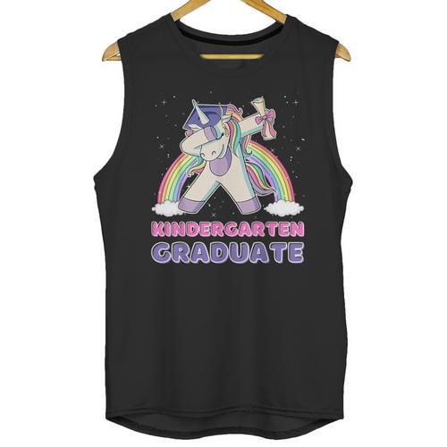 Dabbing Unicorn Kindergarten Graduation Dab Dance Girl Unisex Tank Top - Best Gift Smart