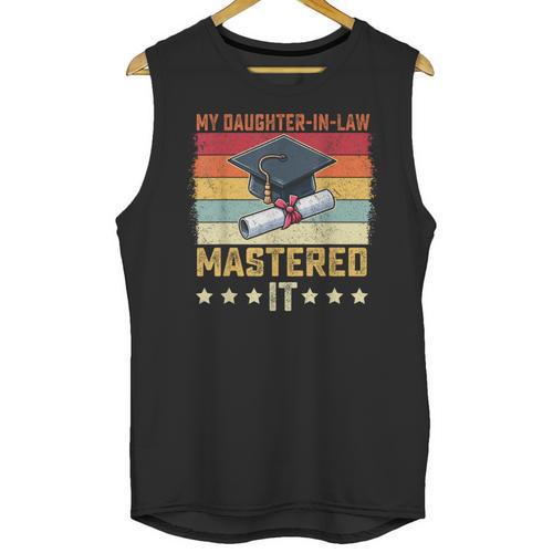 My Daughter In Law Mastered It Master's Graduation Vintage Unisex Tank Top - Best Gift Smart