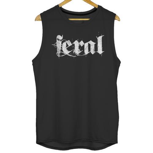 Distressed Sarcastic Wild Women Introvert People Men Feral Unisex Tank Top - Raresse